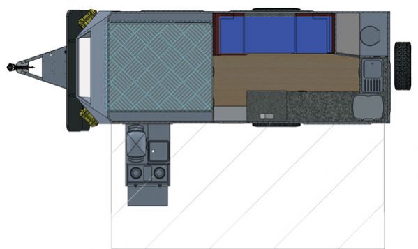 Australian Off Road Matrix Pop Top floorplan