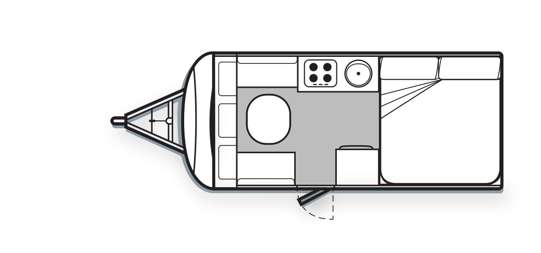 Avan Campers Caravans & Motorhomes Cruiser floorplan 2 of 7
