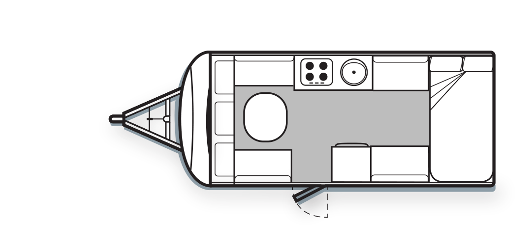 Avan Campers Caravans & Motorhomes Cruiser floorplan 3 of 7