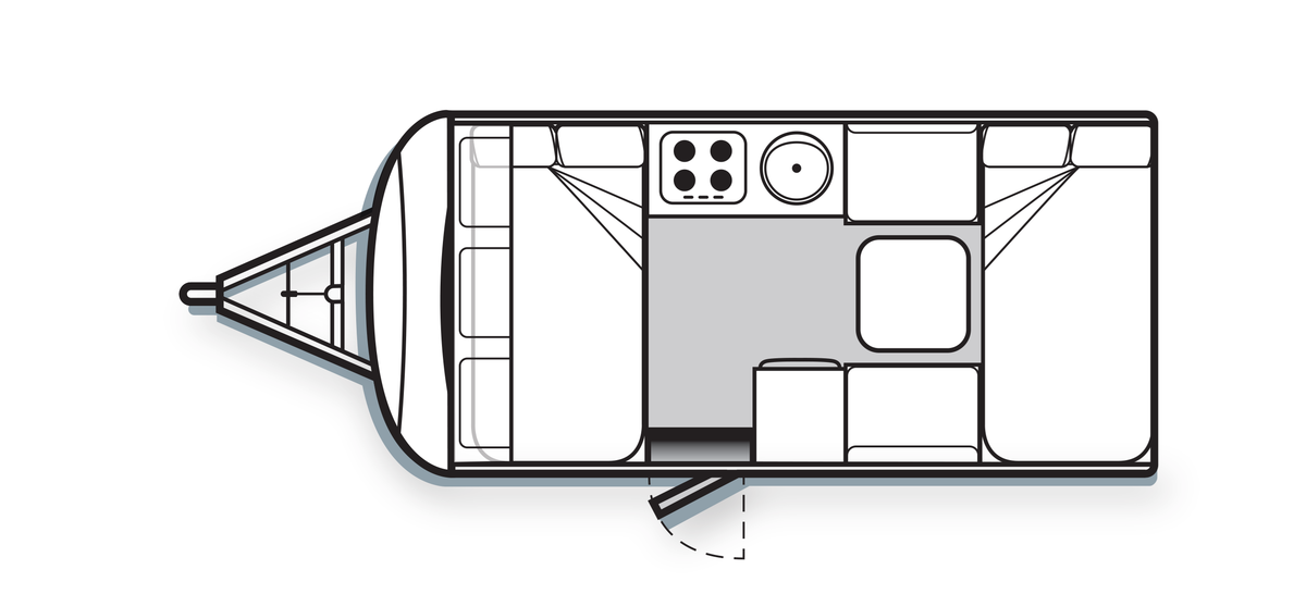 Avan Campers Caravans & Motorhomes Cruiser floorplan 4 of 7