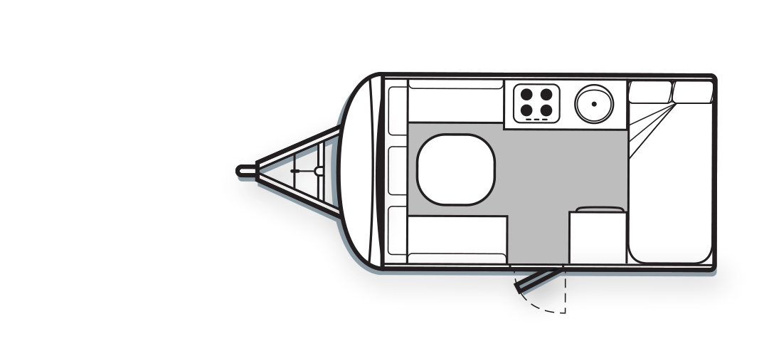 Avan Campers Caravans & Motorhomes Sportliner floorplan 1 of 3
