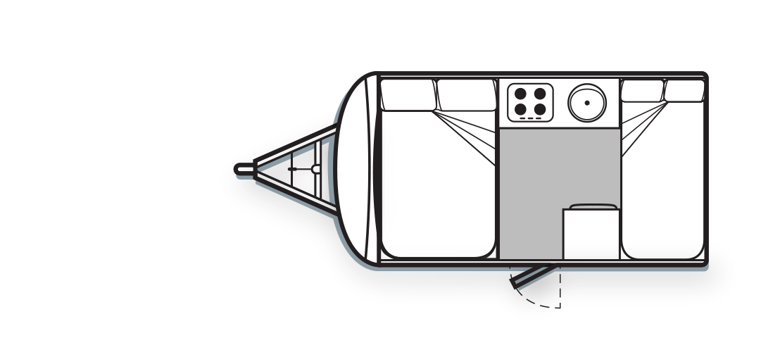 Avan Campers Caravans & Motorhomes Sportliner floorplan 3 of 3
