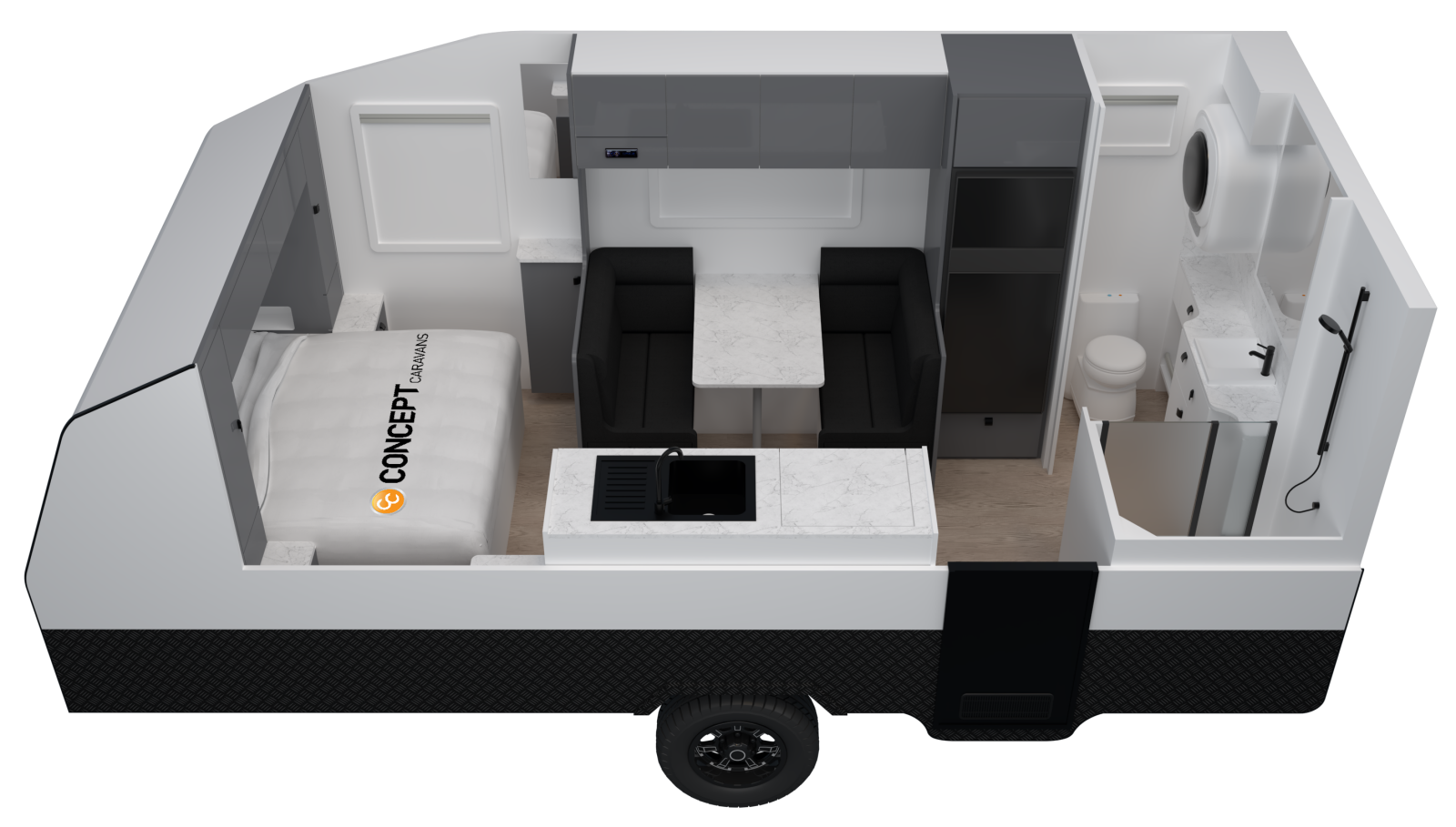 Concept Caravans Innovation Oz Pack floorplan 1 of 6