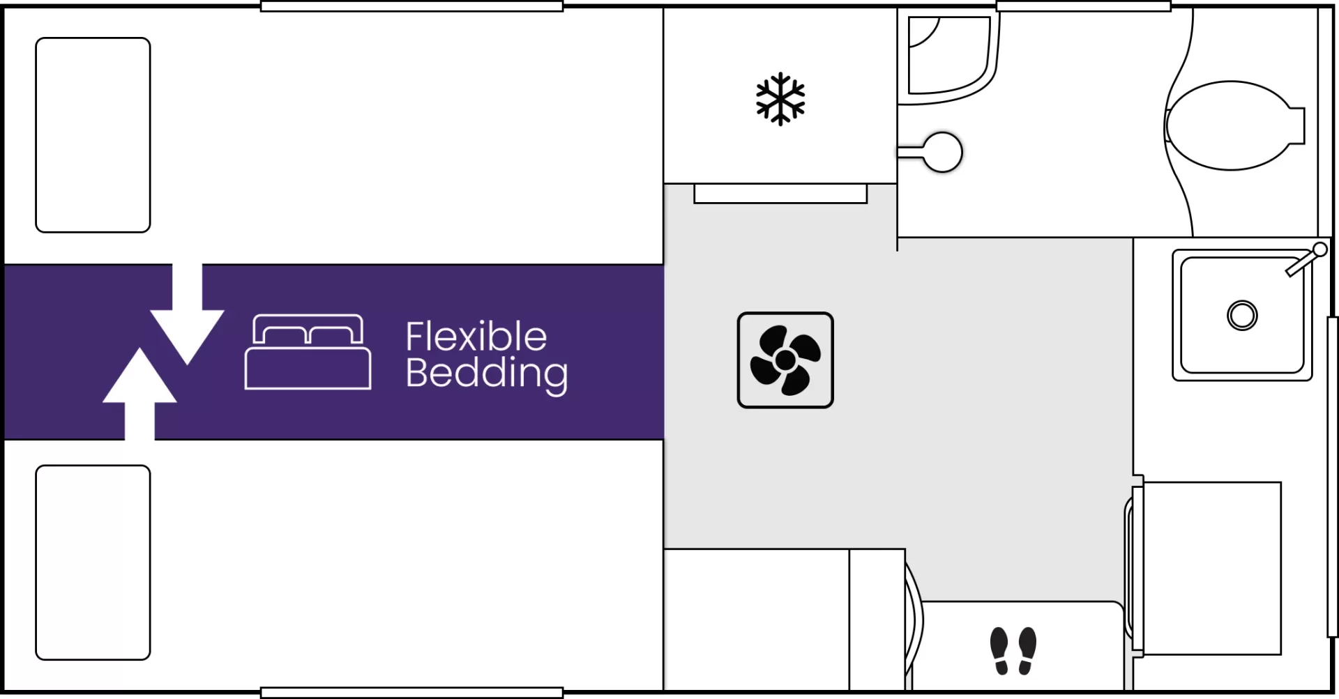 Crusader Caravans CRV floorplan 1 of 9