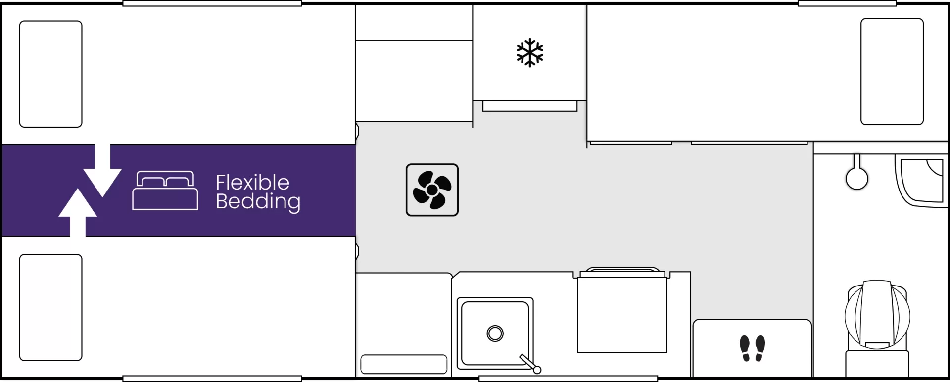 Crusader Caravans CRV floorplan 2 of 9