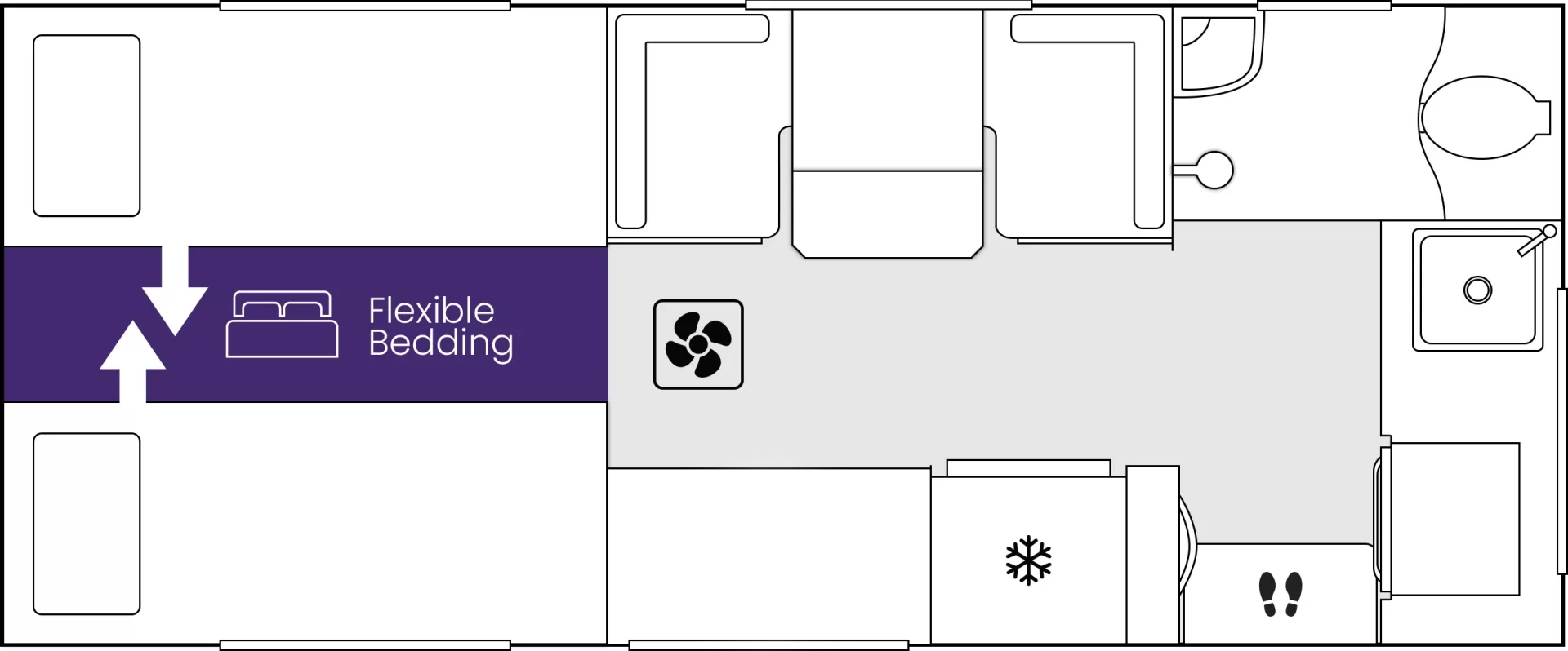 Crusader Caravans CRV floorplan 3 of 9