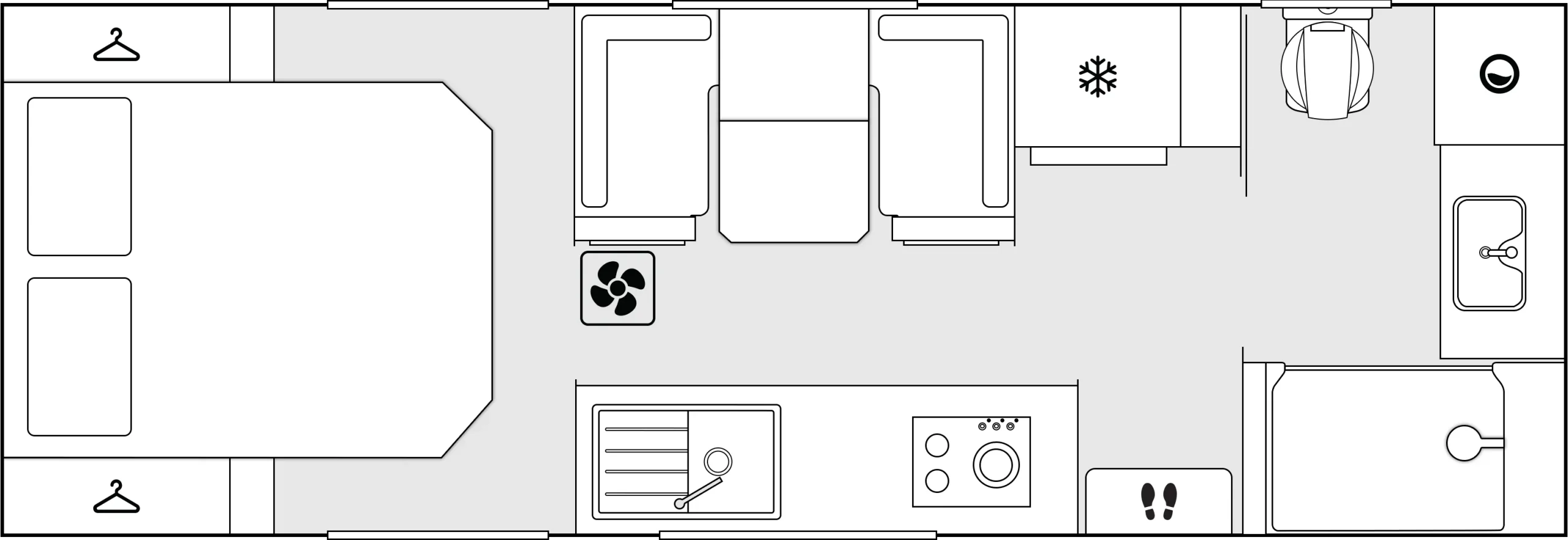 Crusader Caravans Excalibur floorplan 2 of 7
