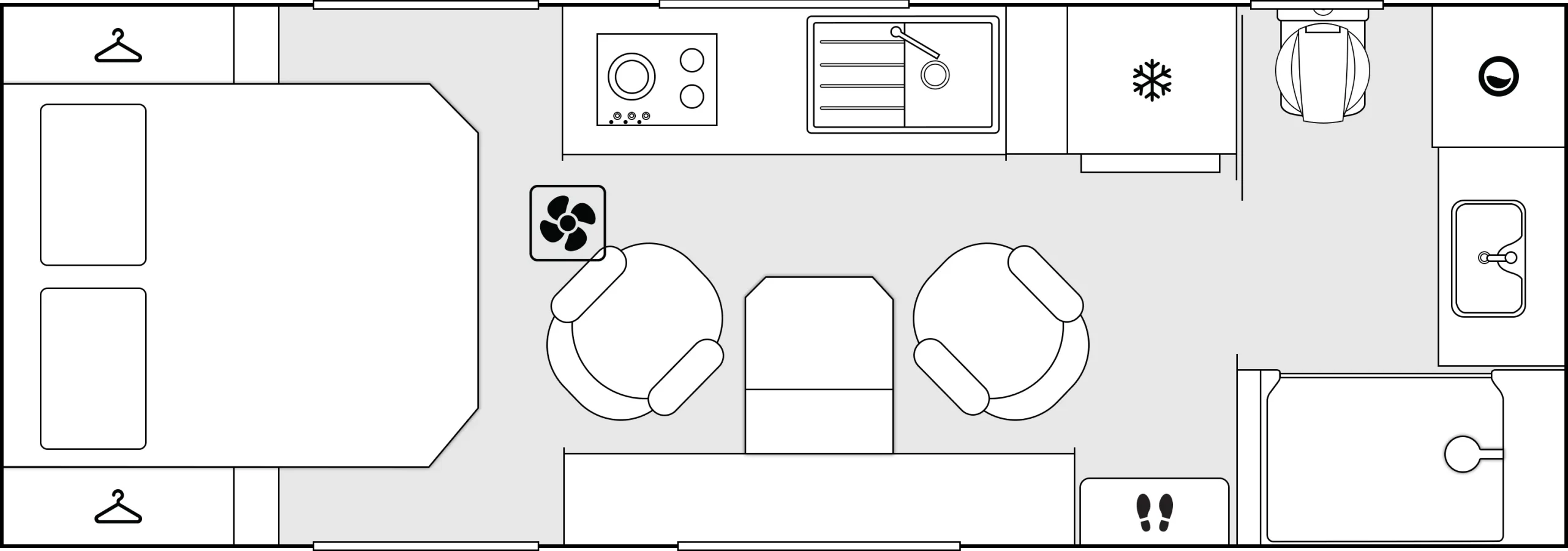 Crusader Caravans Excalibur floorplan 3 of 7