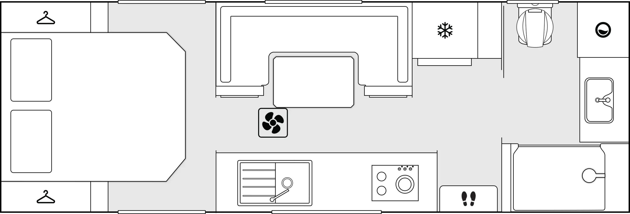 Crusader Caravans Excalibur floorplan 4 of 7