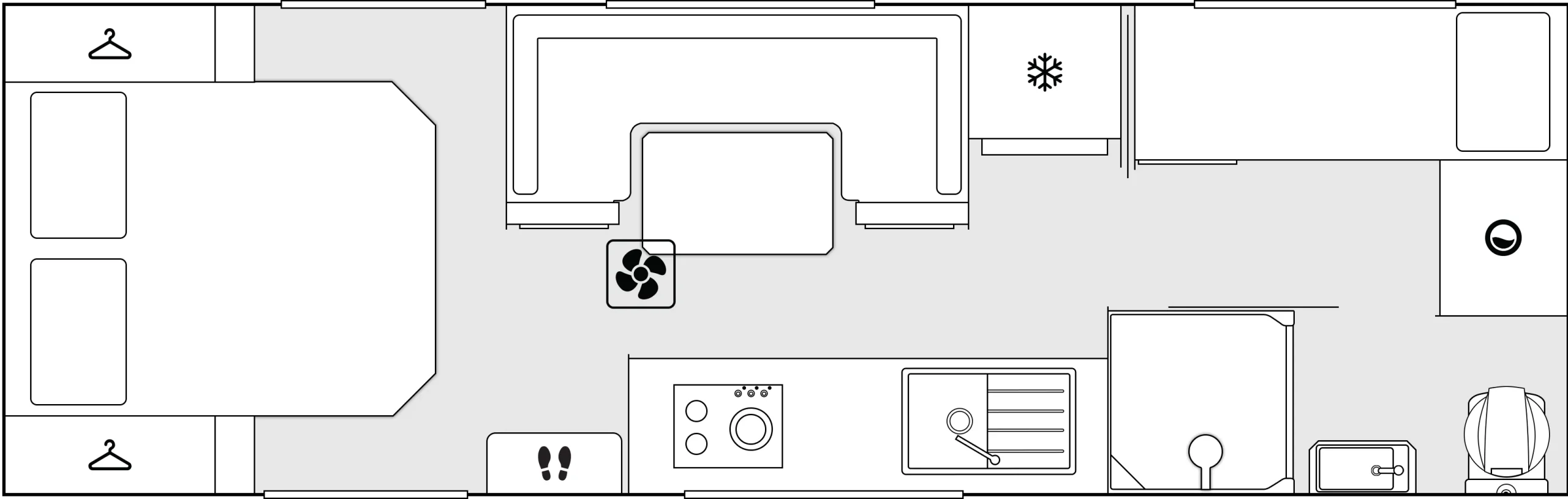 Crusader Caravans Excalibur floorplan 5 of 7