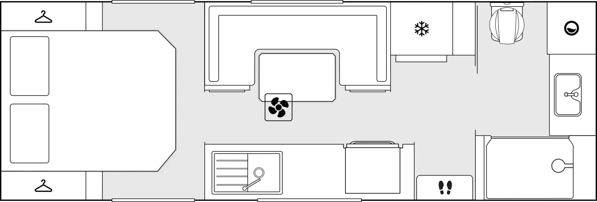 Crusader Caravans Musketeer floorplan 8 of 11