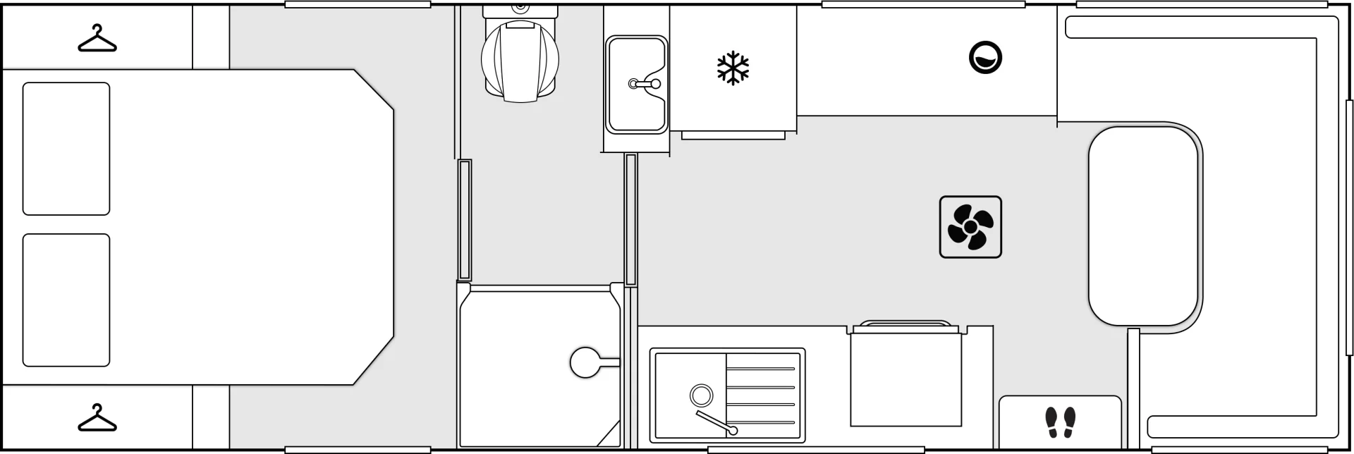 Crusader Caravans Musketeer floorplan 9 of 11