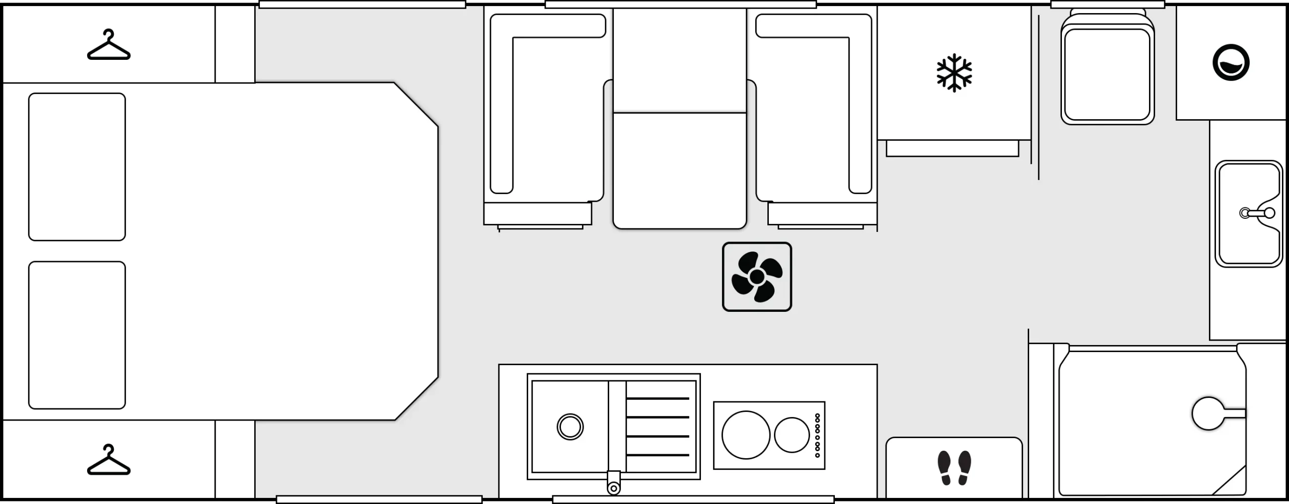 Crusader Caravans XCountry floorplan 1 of 3