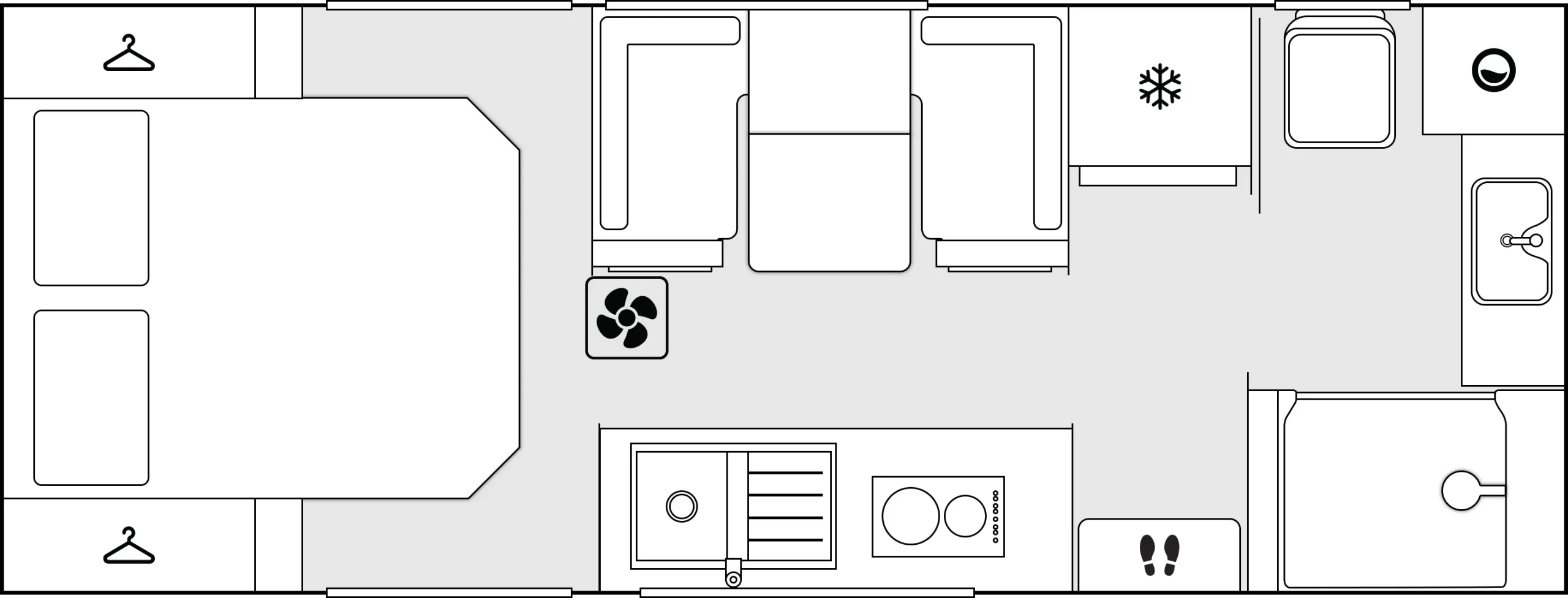 Crusader Caravans XCountry floorplan 2 of 3