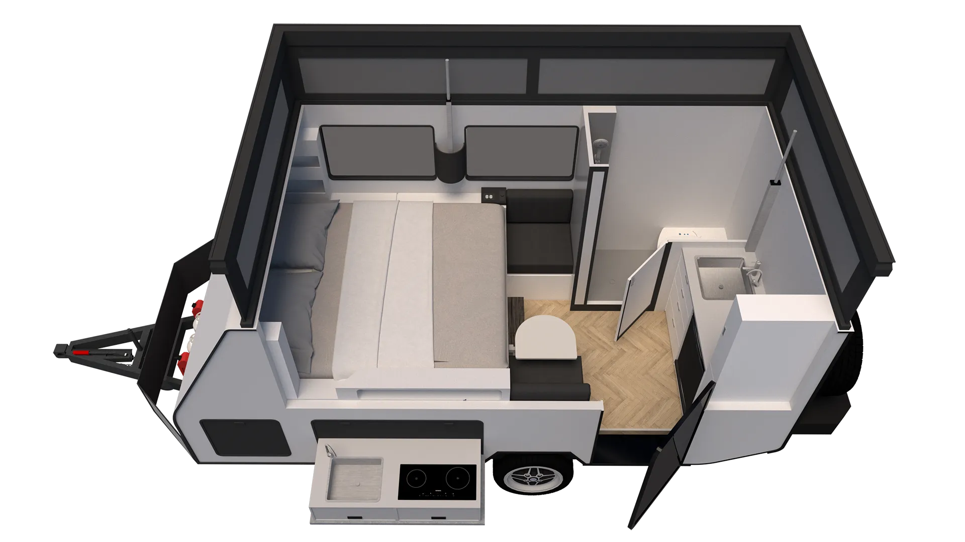 Wollemi Off-Road Pop-Top floorplan