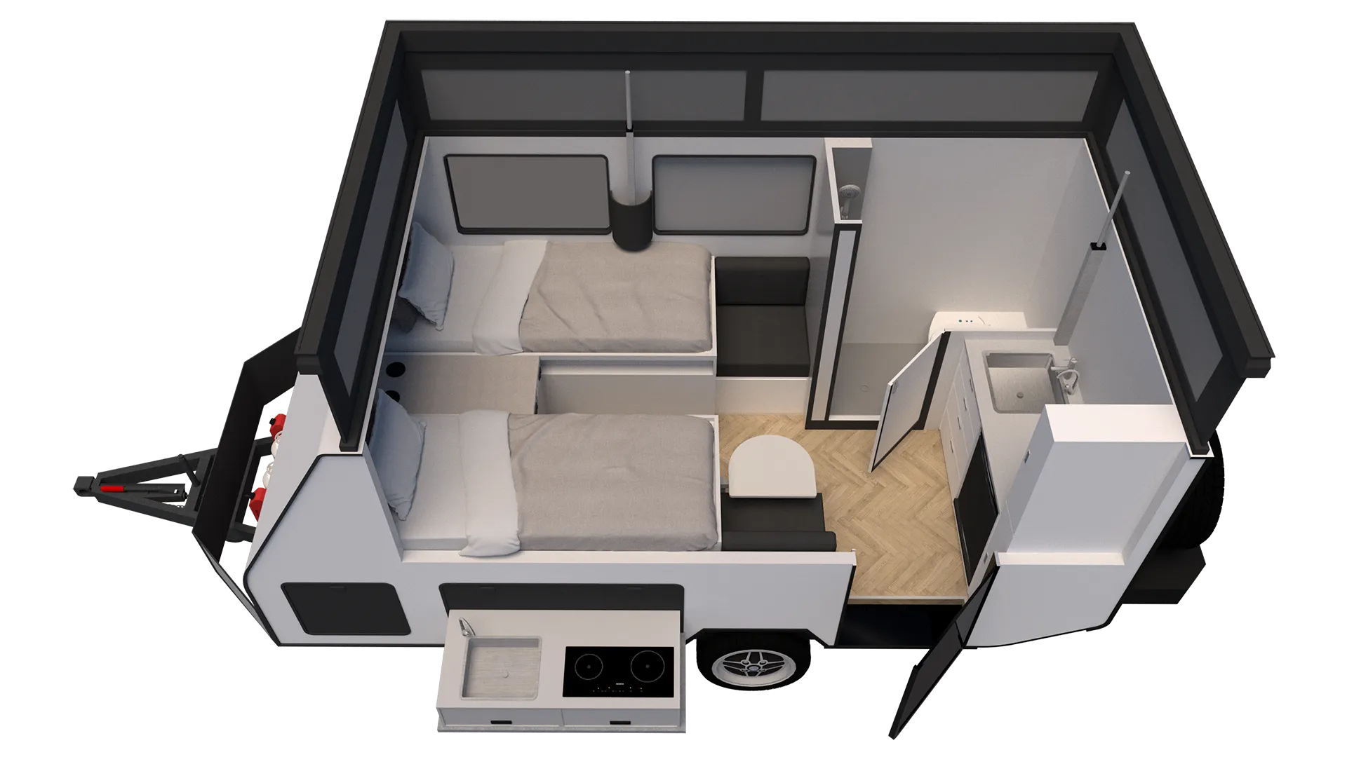 Wollemi Off-Road Pop-Top floorplan