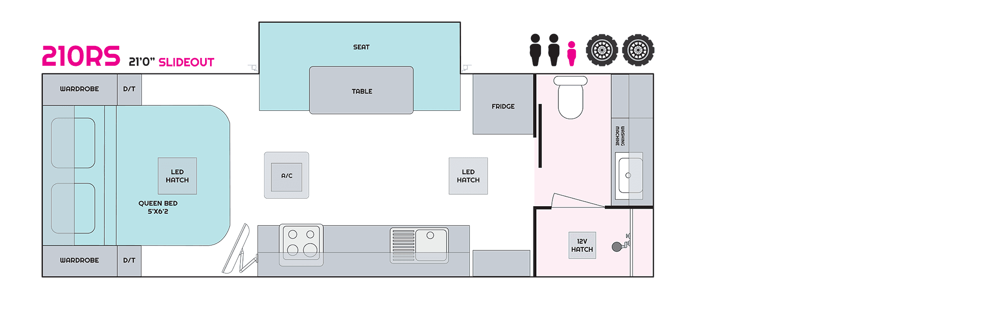 Essential Caravans C-Class floor plan 1 of 3