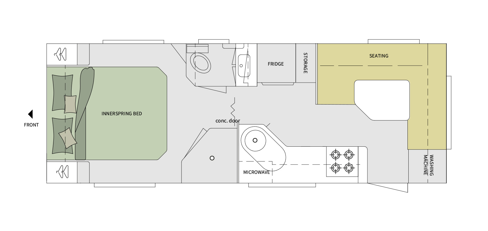 Evernew Caravans GTX Platinum floorplan 1 of 6