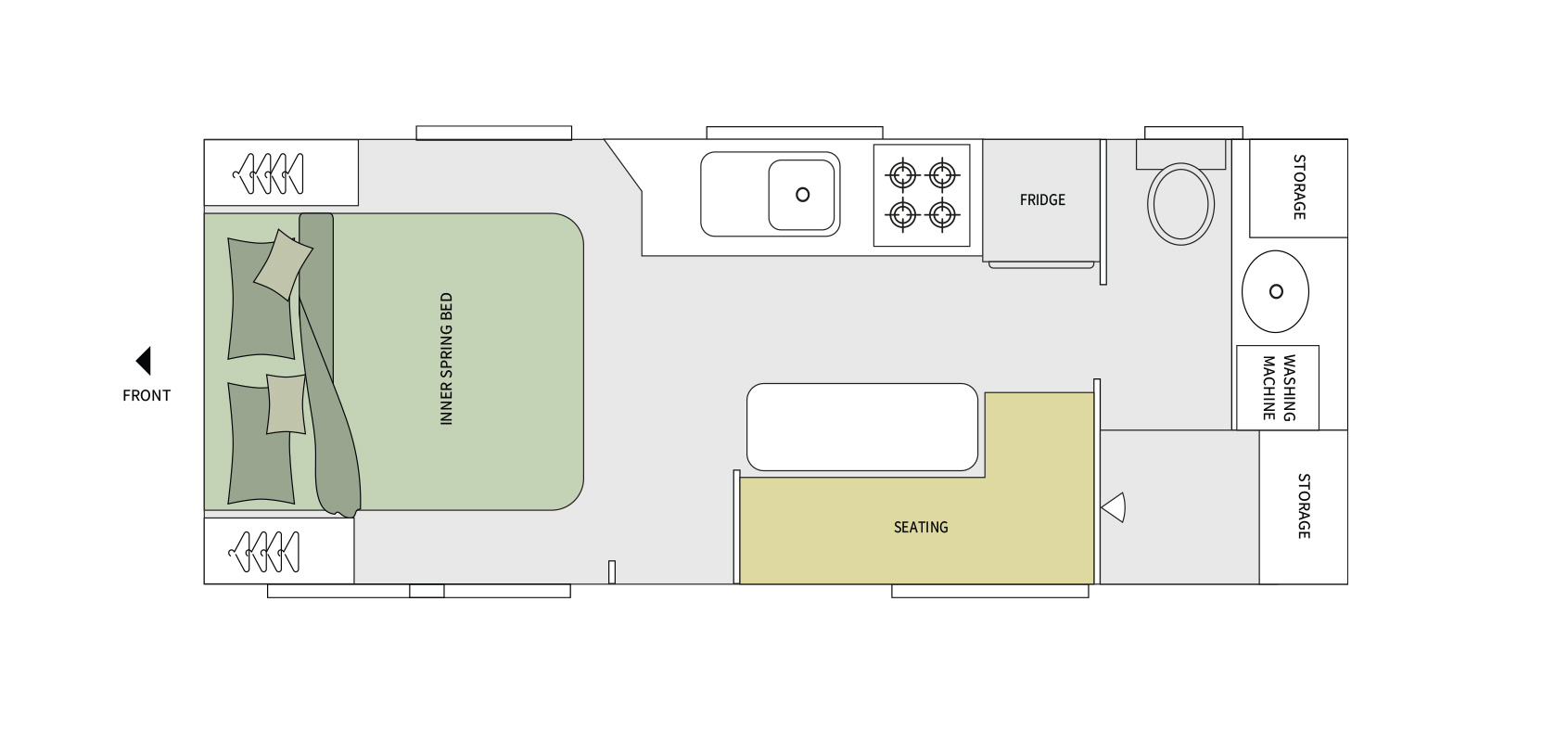 Evernew Caravans GTX Platinum floorplan 2 of 6