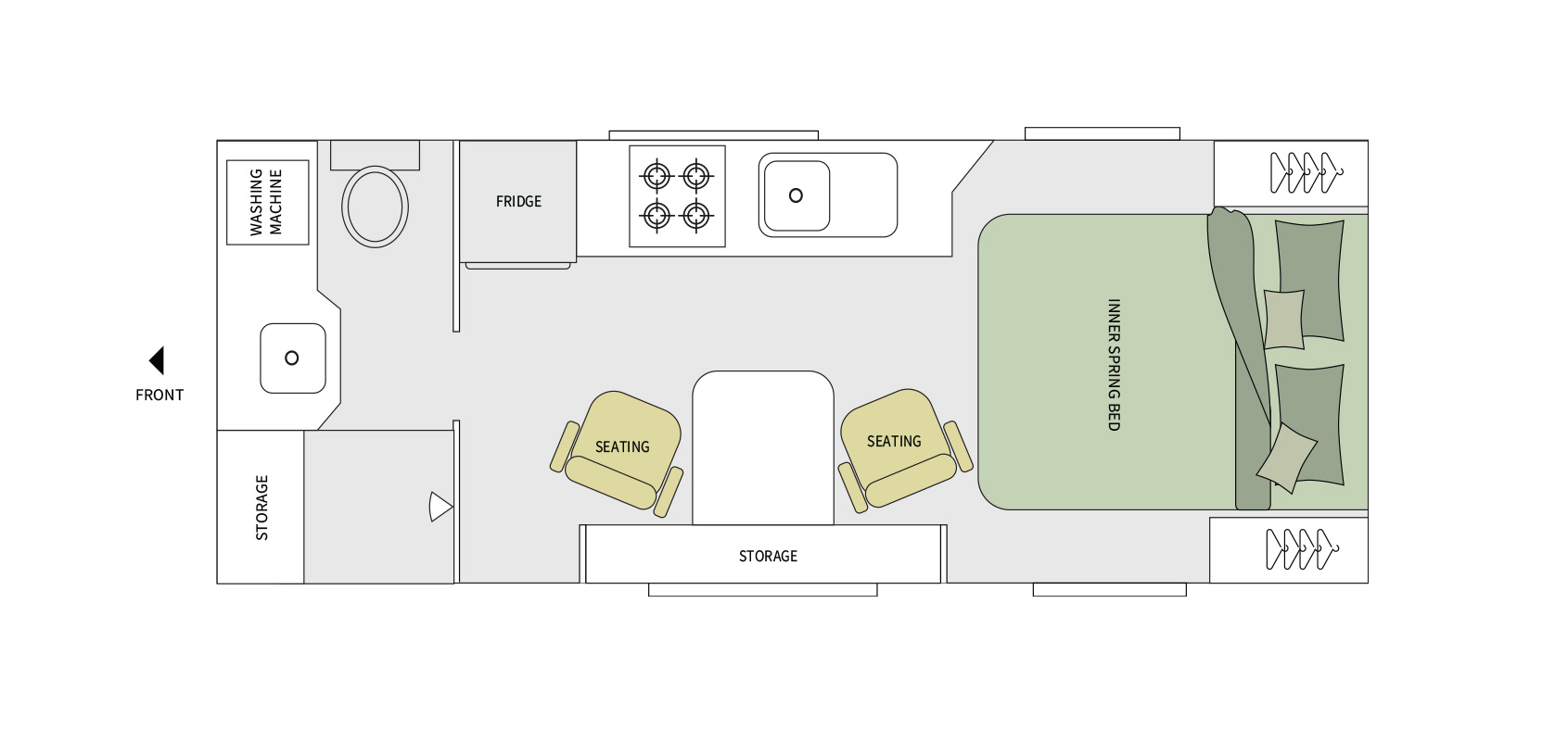 Evernew Caravans GTX Platinum floorplan 3 of 6