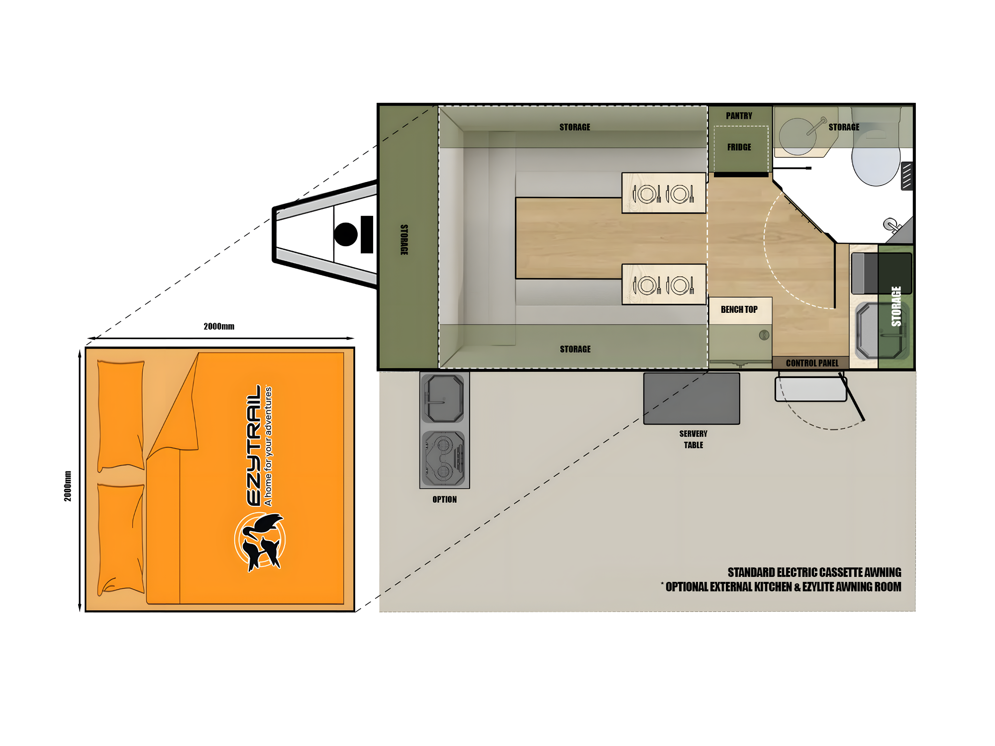 Ezytrail Winton 13 MK2 floorplan