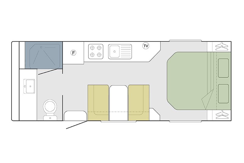 Goldstream RV Tandem Axle Caravan Series floorplan 3 of 6