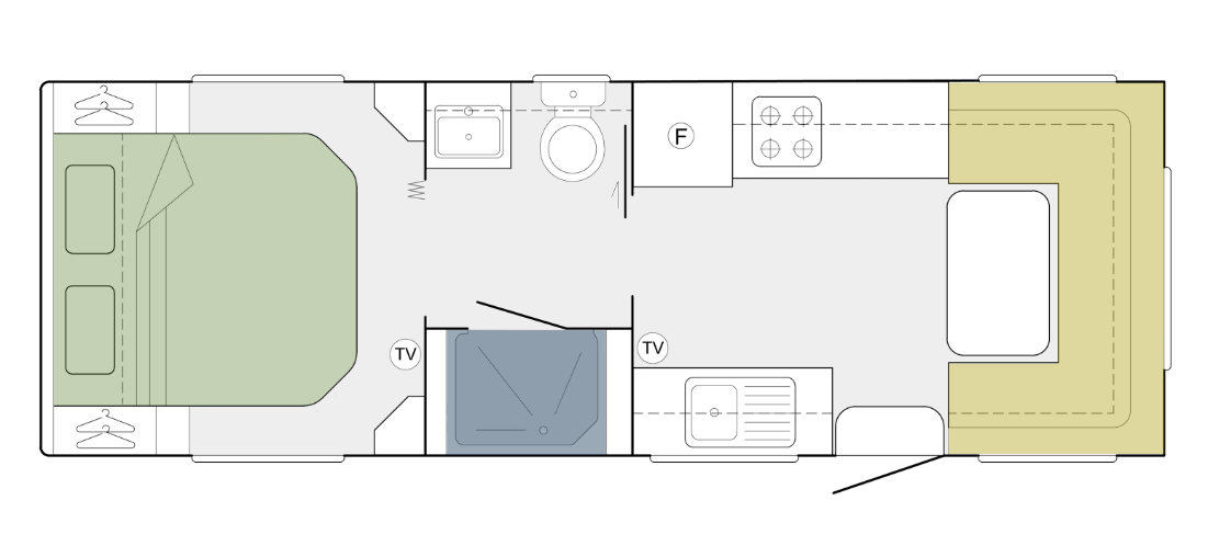 Goldstream RV Tandem Axle Caravan Series floorplan 5 of 6