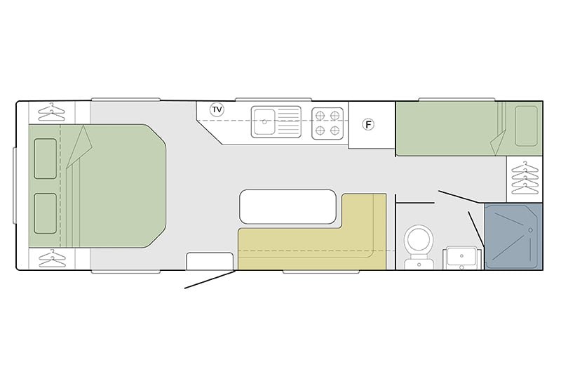Goldstream RV Tandem Axle Caravan Series floorplan 6 of 6