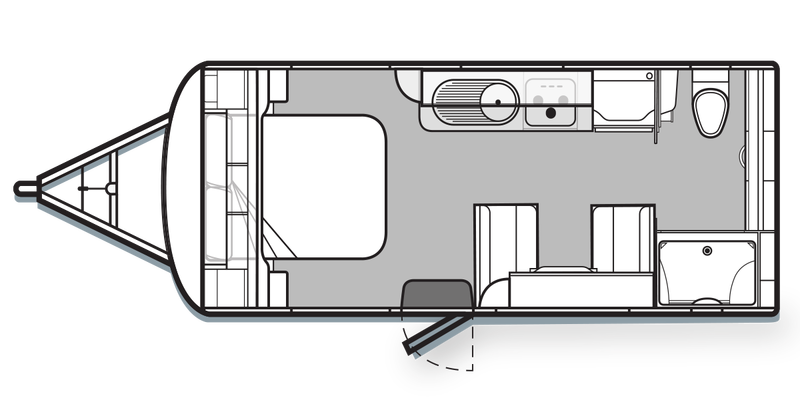 Golf Caravans 556 Tourer floor plan