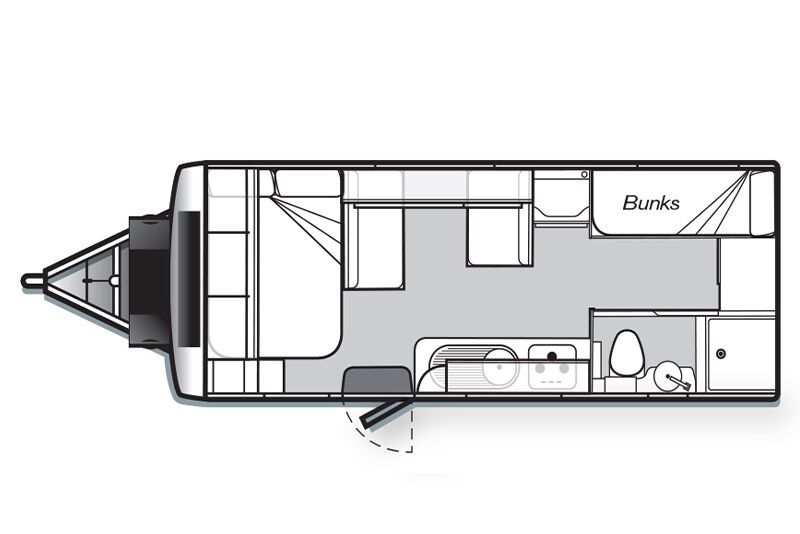 Golf Caravans 577 GT floor plan