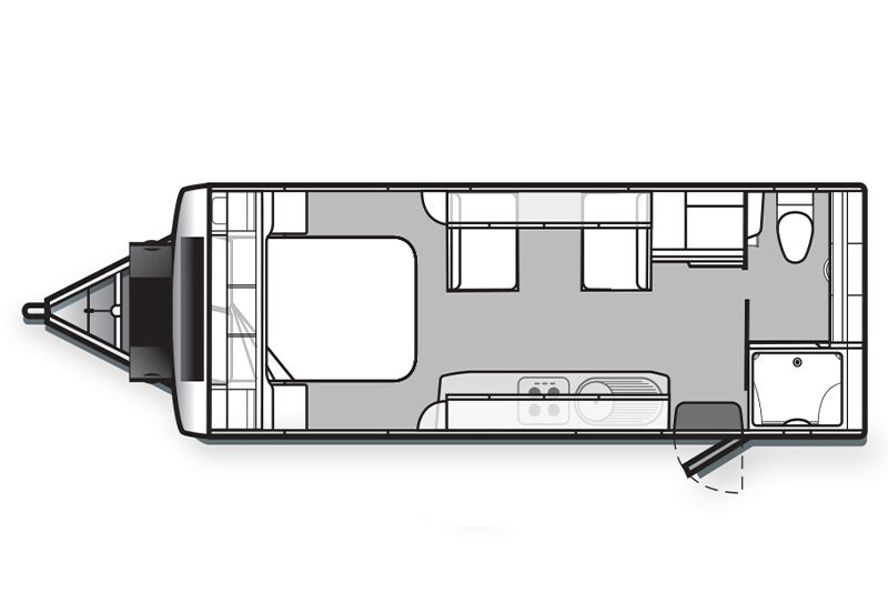 Golf Caravans 607 GT floor plan