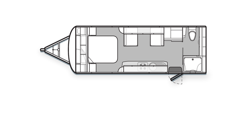 Golf Caravans 607 Tourer floor plan