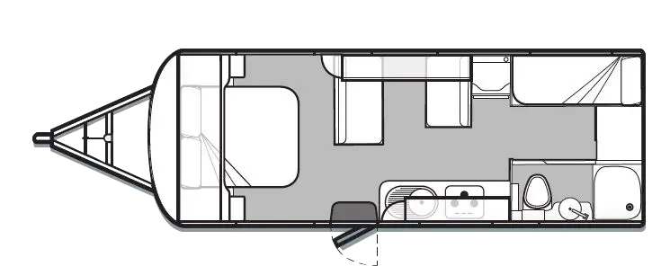 Golf Caravans 650-1 Tourer floor plan
