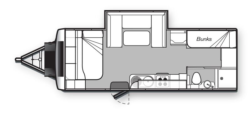 Golf Caravans 650-3 Tourer floor plan