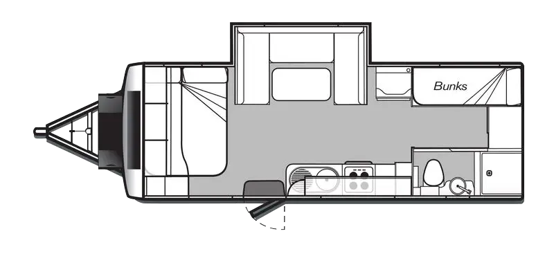 Golf Caravans 720 Tourer floor plan