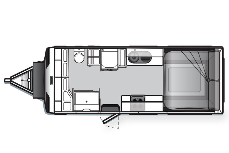 Golf Caravans GTX 620-3 floor plan