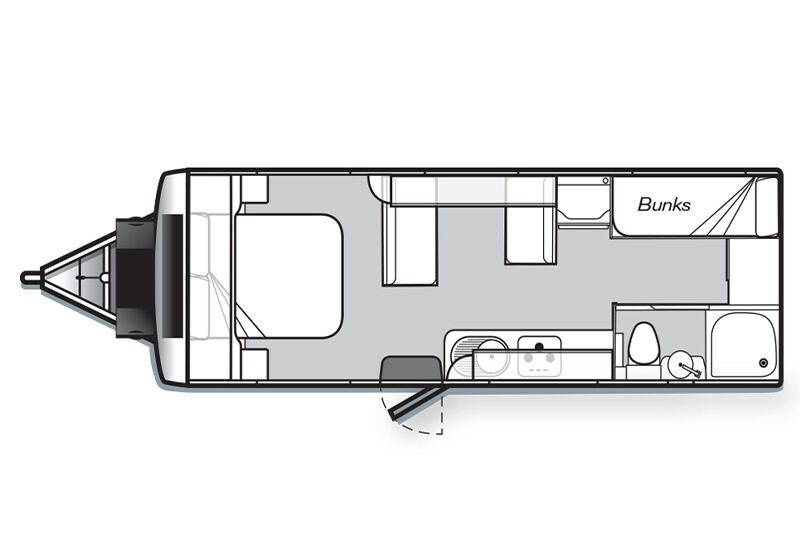 Golf Caravans GTX 650-1 floor plan