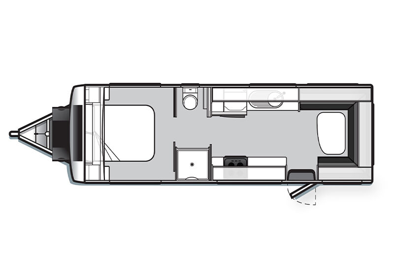 Golf Caravans GTX 720-2 floor plan