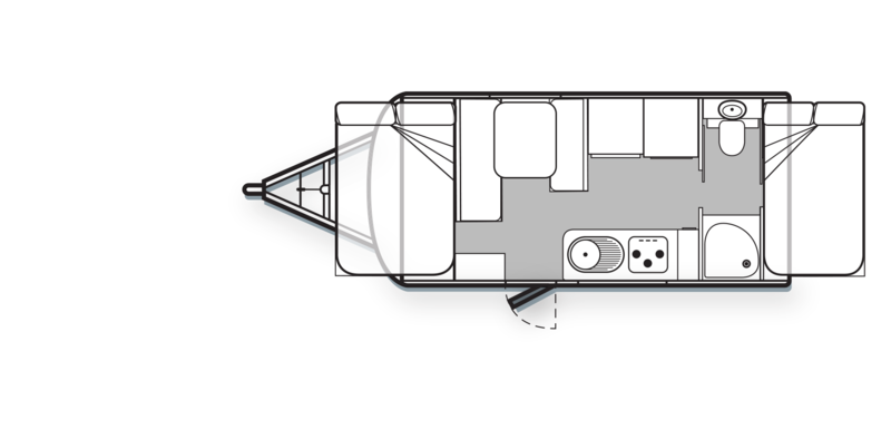 Golf Caravans Maxxi 501-1 PT floor plan
