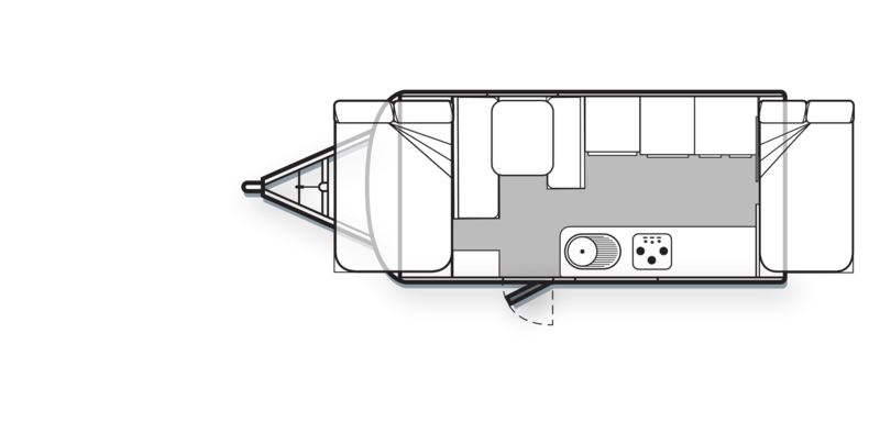 Golf Caravans Maxxi 501-2 PT floor plan