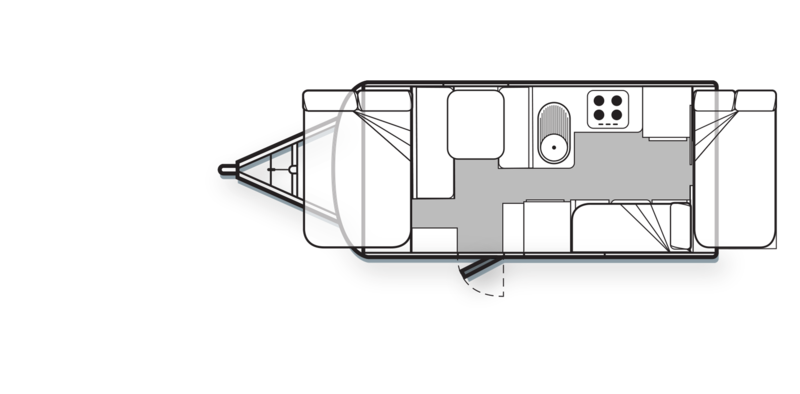 Golf Caravans Maxxi 501-3 PT floor plan
