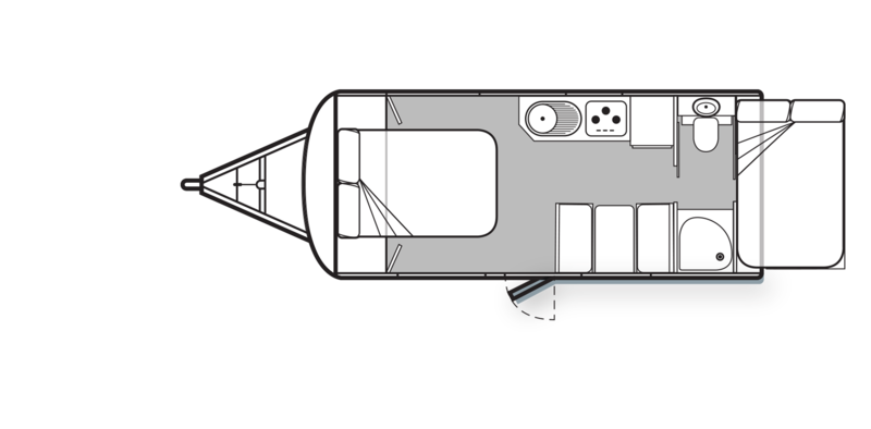 Golf Caravans Maxxi 573 PT floor plan