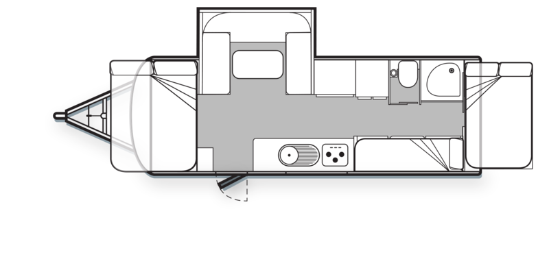 Golf Caravans Maxxi 584 HT floor plan