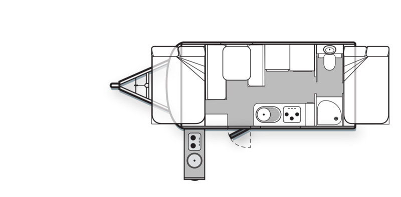 Golf Caravans Savannah Maxxi 501-1 HT floor plan