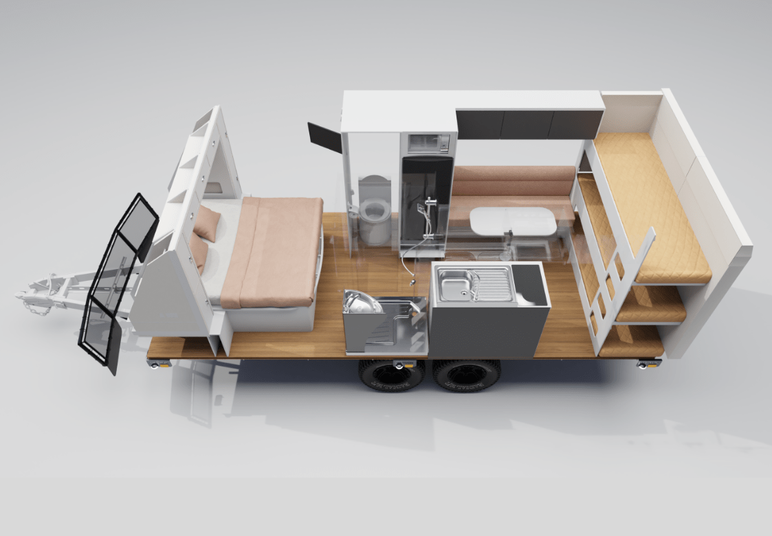 Harvok Ocean Breeze 18FT floorplan 1 of 3
