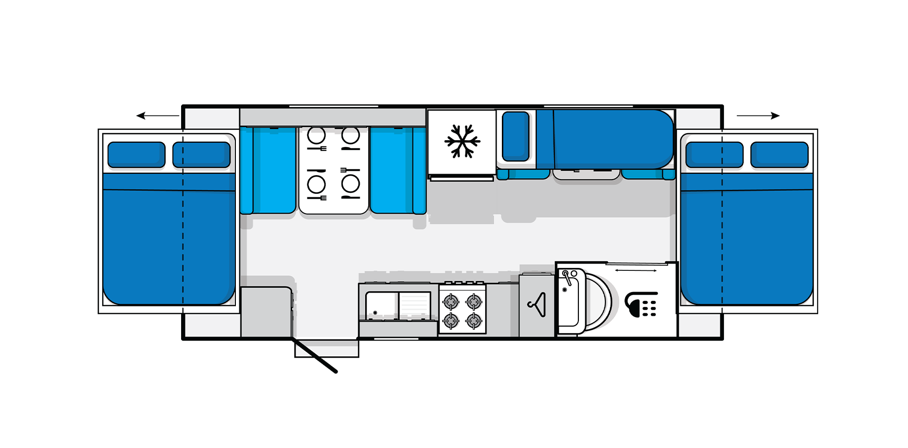 Jayco Australia Expanda Pop Top floor plan