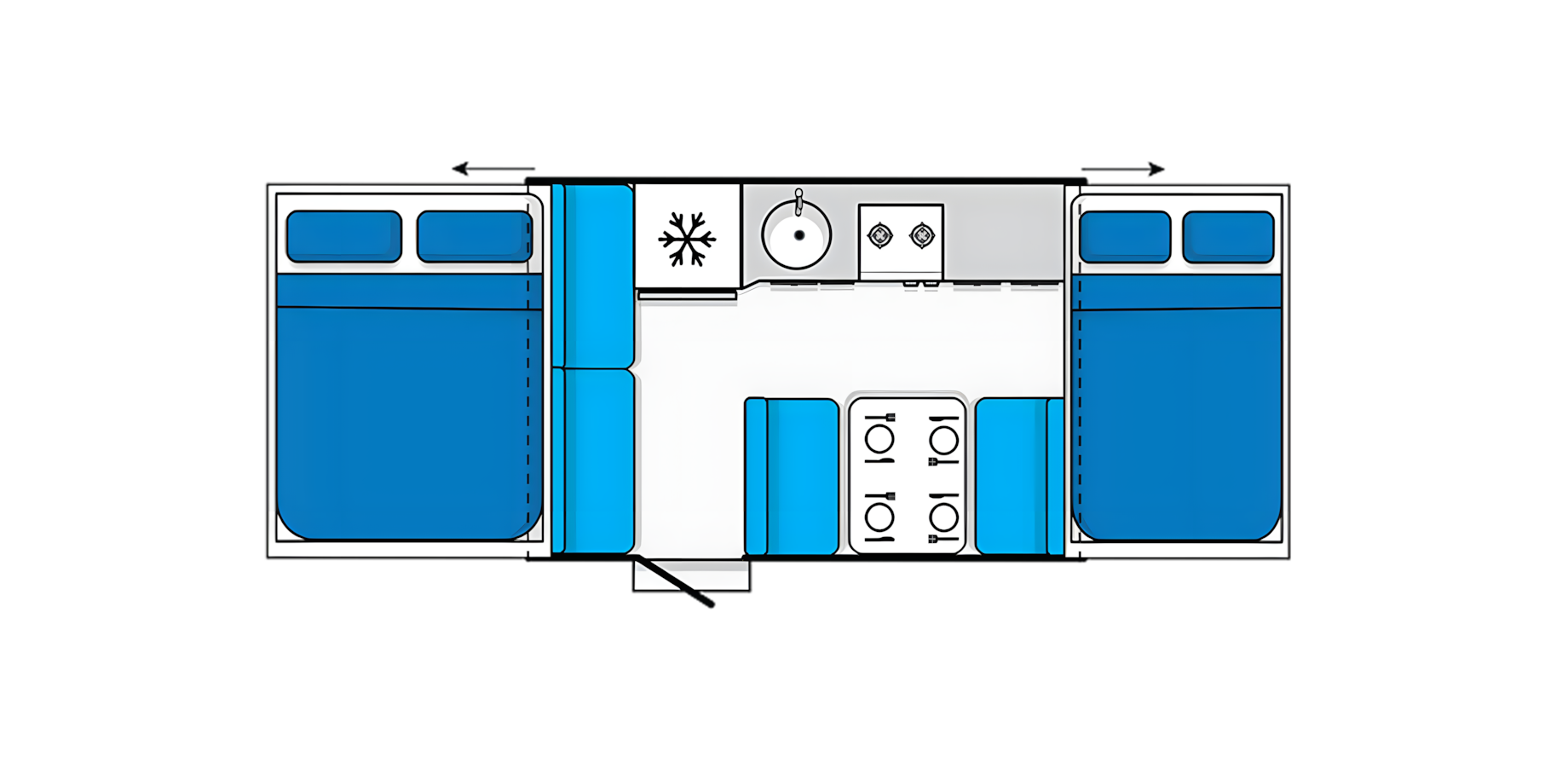 Jayco Australia Lark floor plan