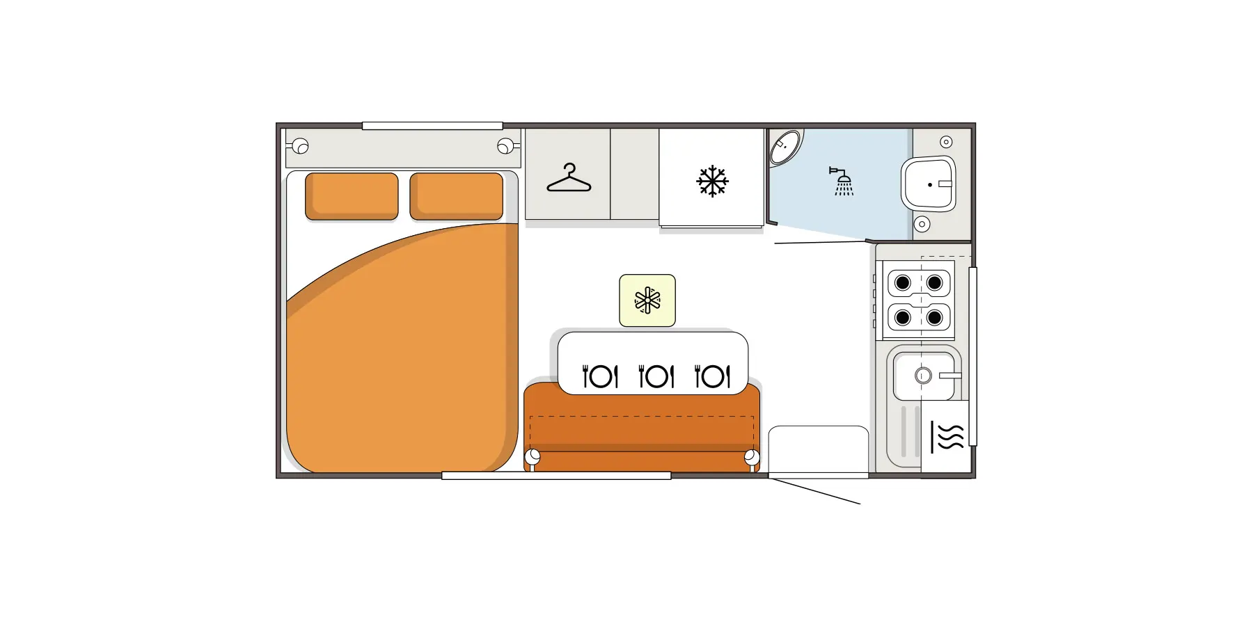 Leader Caravans Xpedition floor plan 1 of 8