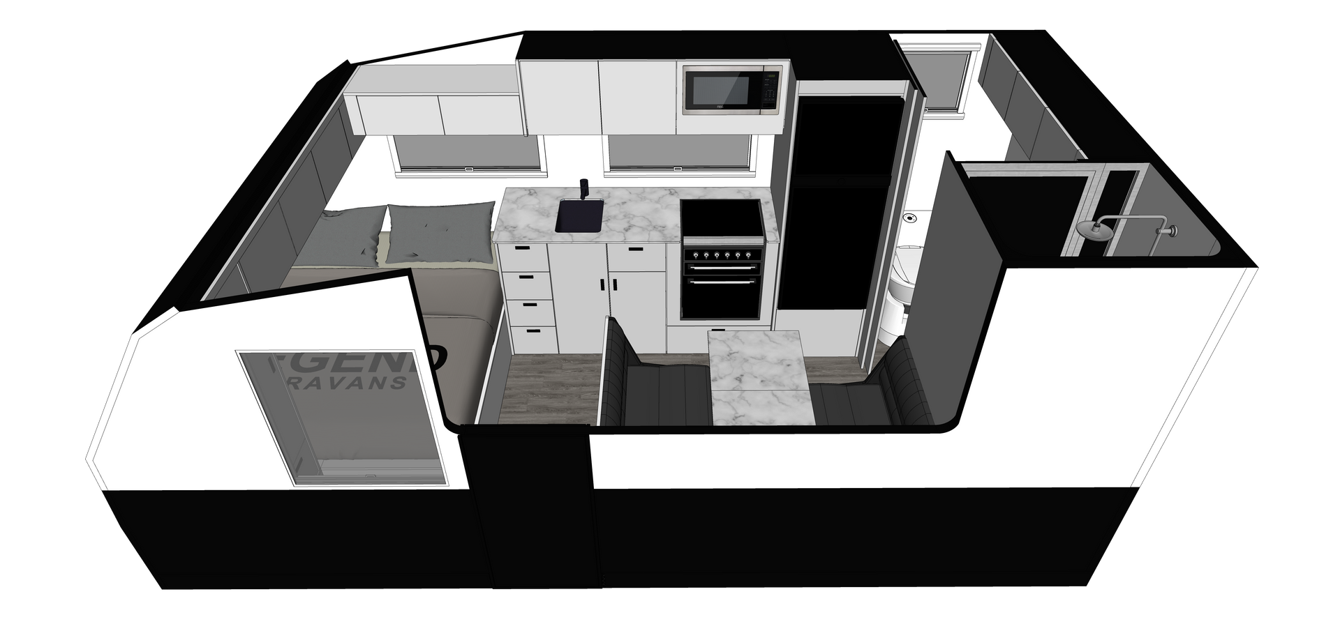 Legend Hybrid (Trackline 48V Standard) floorplan