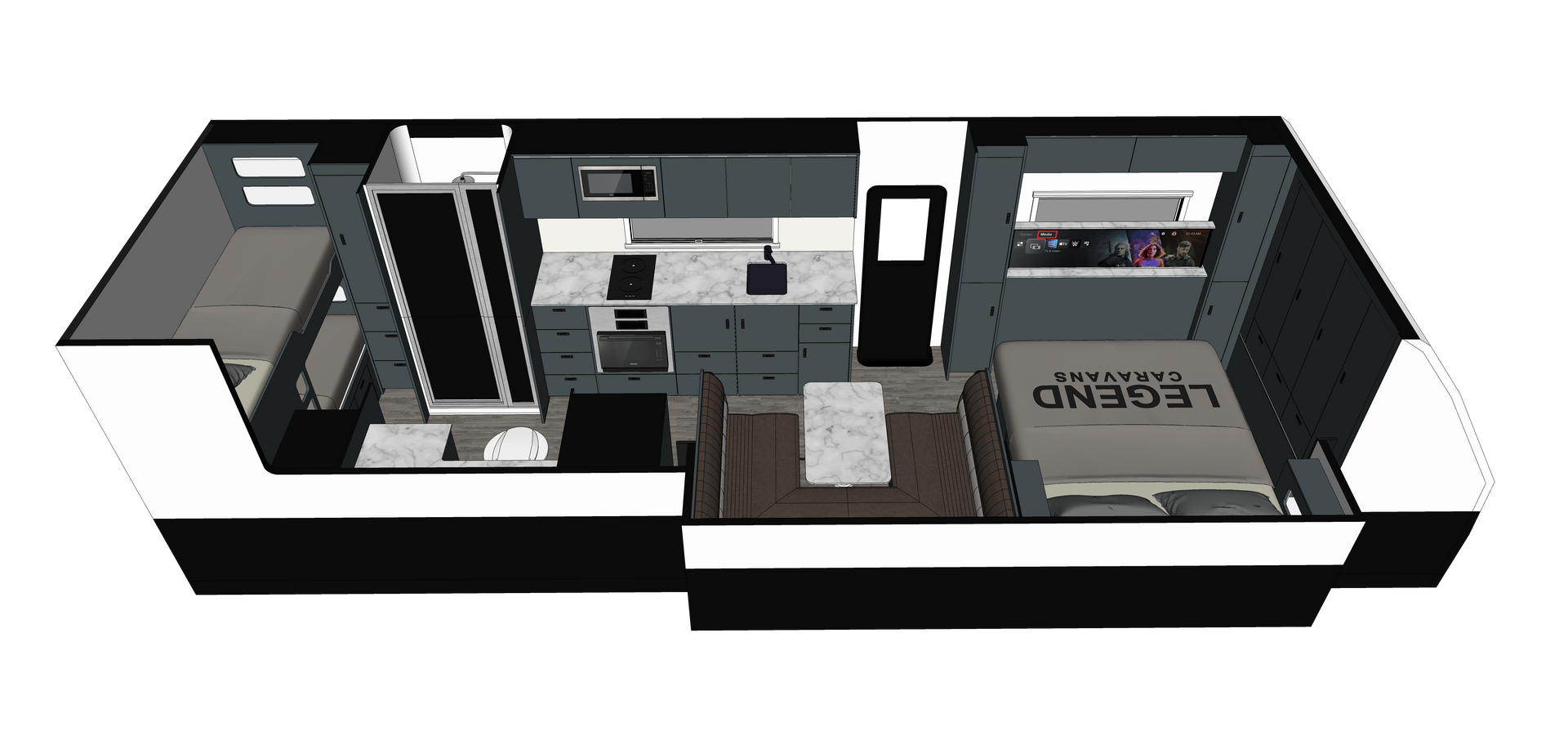 Tycoon Slider Luxury Series floorplan
